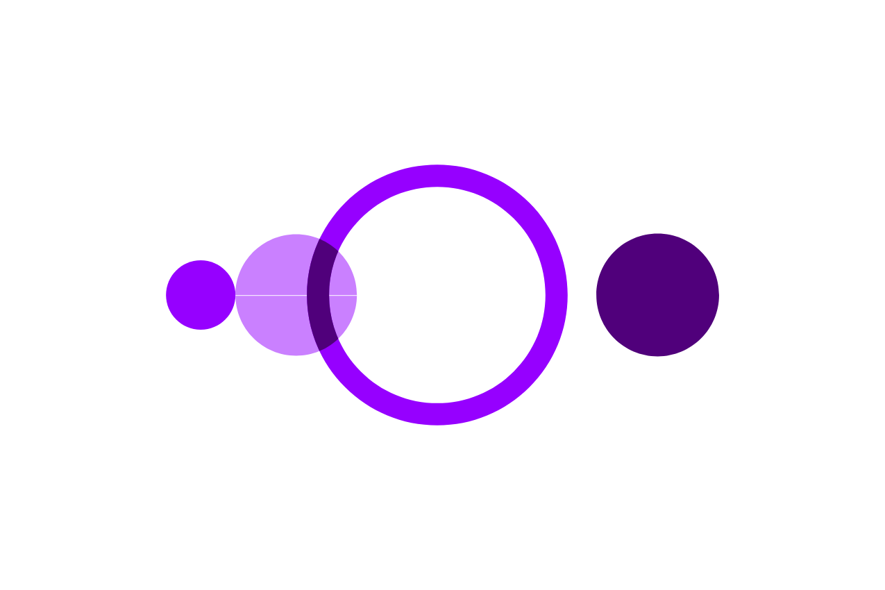 illustration of purple circles and lines