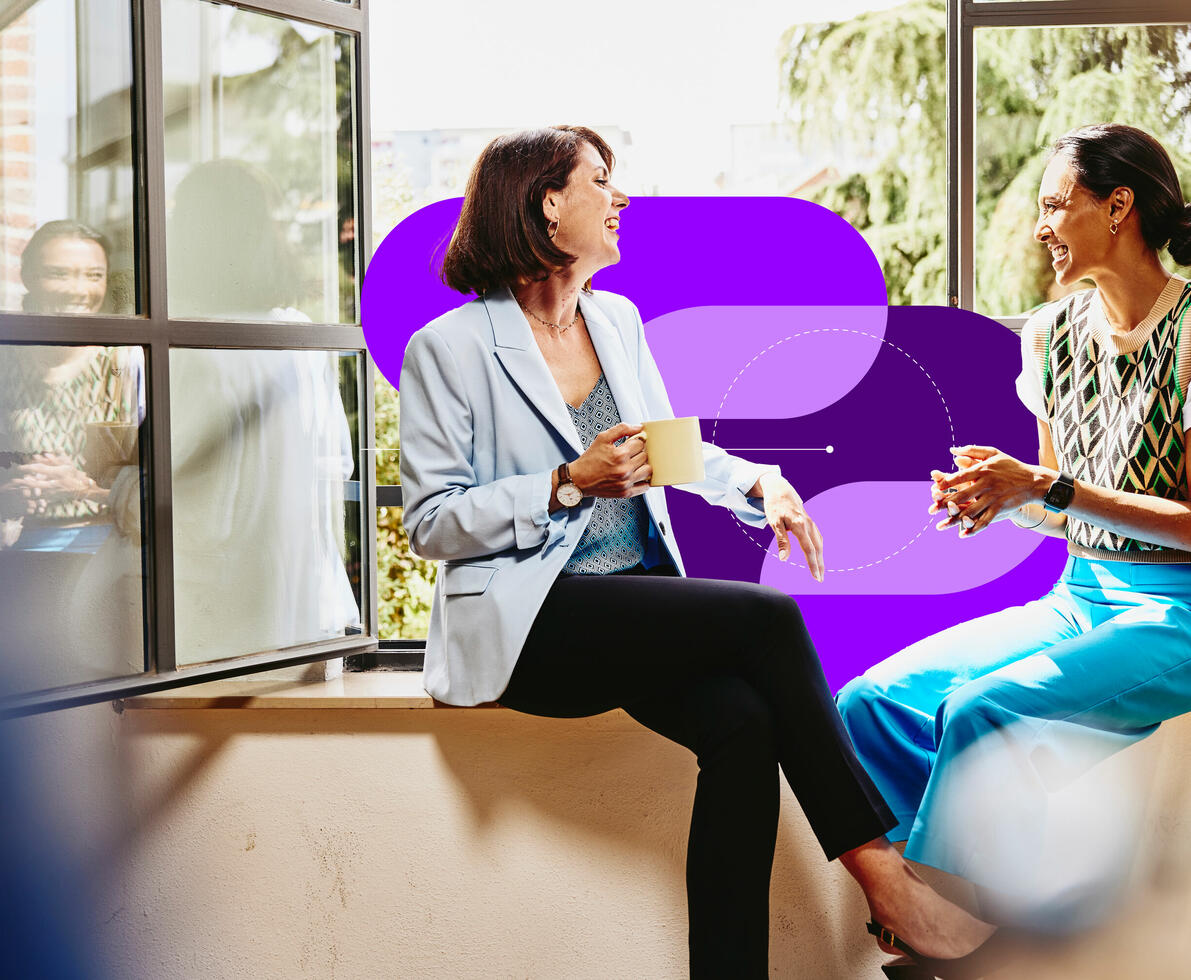 People in conversation