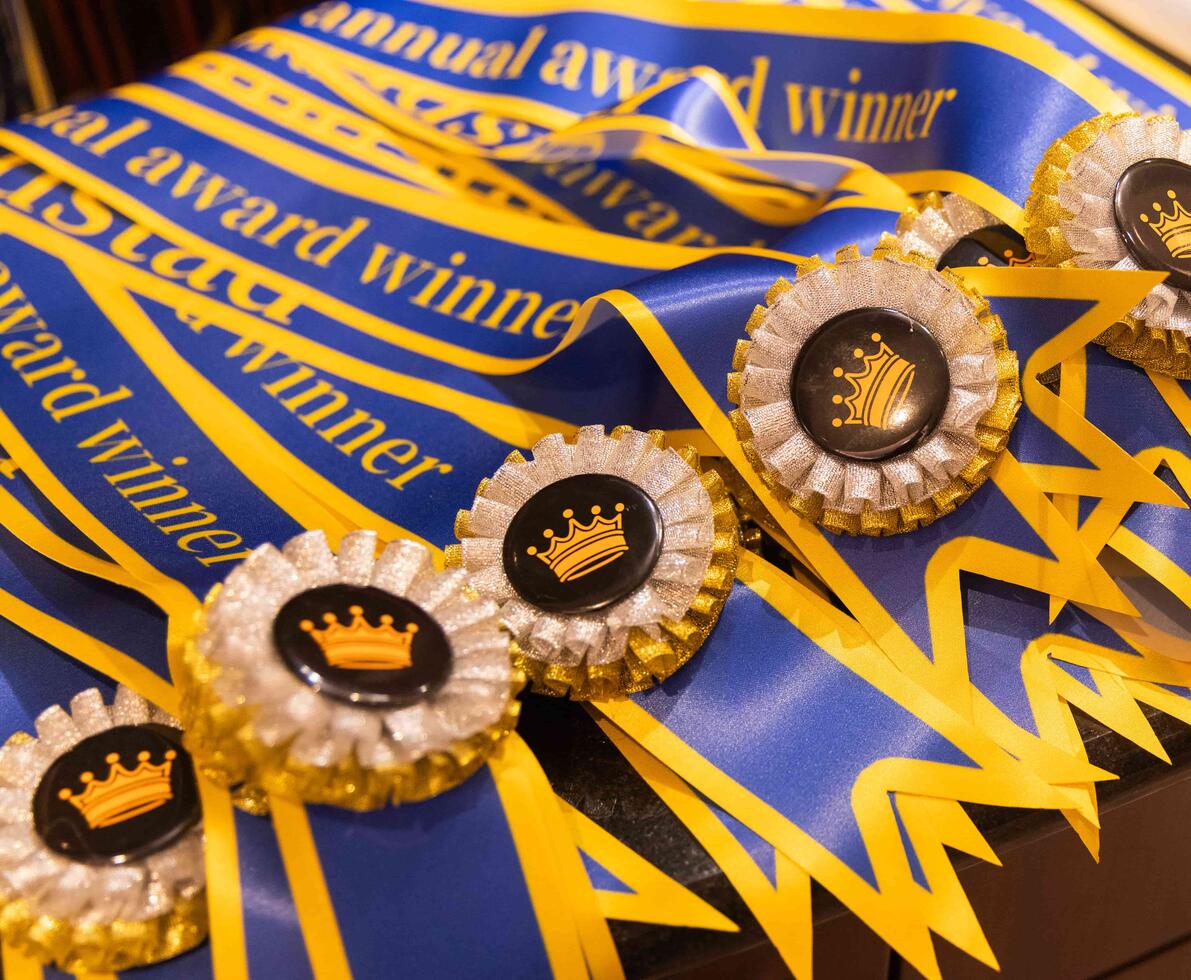 a collection of randstad trophies