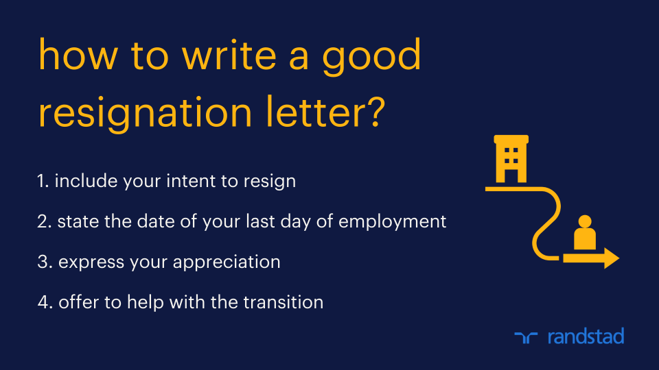 tips on writing a good resignation letter